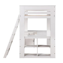 Load image into Gallery viewer, Ambar Twin Loft Bed w/Chest, Desk &amp; Bookcase in Light Gray ACME