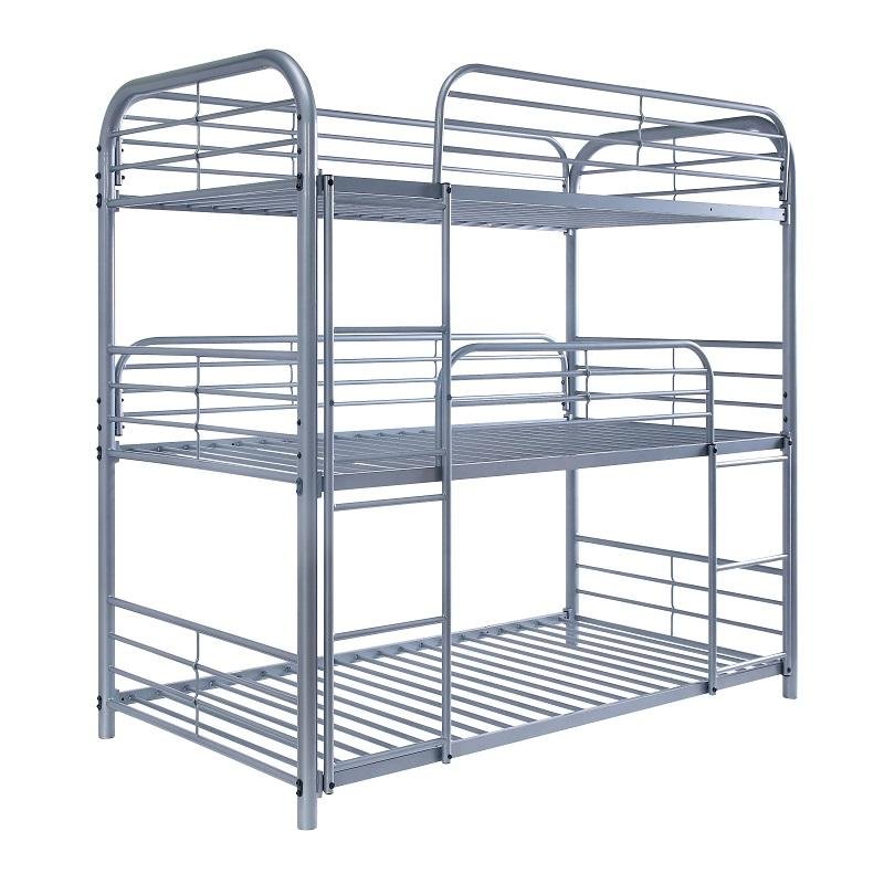 Arford Transitional Metal Triple Bunk Bed Furniture of America