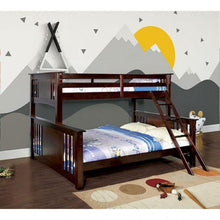 Load image into Gallery viewer, Beyer Cottage Solid Wood Bunk Bed in Oak Furniture of America