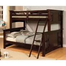 Load image into Gallery viewer, Beyer Cottage Solid Wood Twin over Full Bunk Bed Furniture of America