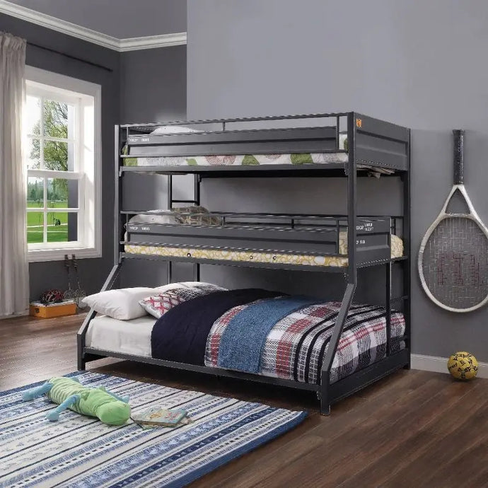Cargo Twin/Twin/Full Triple Bunk Bed ACME