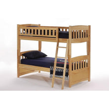 Load image into Gallery viewer, Cinnamon  Twin/Twin Bunk Bed Night &amp; Day