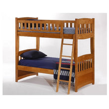 Load image into Gallery viewer, Cinnamon  Twin/Twin Bunk Bed Night &amp; Day