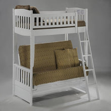 Load image into Gallery viewer, Cinnamon Twin/Full Futon Bunk Bed Night &amp; Day