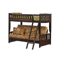Load image into Gallery viewer, Cinnamon Twin/Full Futon Bunk Bed Night &amp; Day
