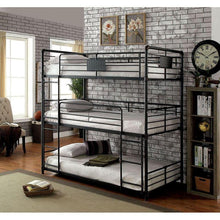 Load image into Gallery viewer, Dillon Industrial Metal Triple Bunk Bed Furniture of America