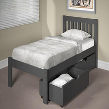 Load image into Gallery viewer, Dylan Twin Single Bed in Dark Gray Chelsea
