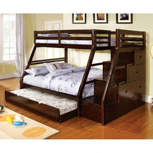 Load image into Gallery viewer, ELLINGTON Twin/Full Solid Wood Bunk Bed Furniture of America