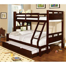 Load image into Gallery viewer, Fairfield Transitional Solid Wood Twin/Full Bunk Bed Furniture of America