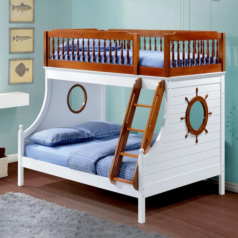 Farah Bunk Bed in Oak & White ACME