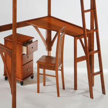 Load image into Gallery viewer, Ginger Full Loft Bed with Desk Night &amp; Day