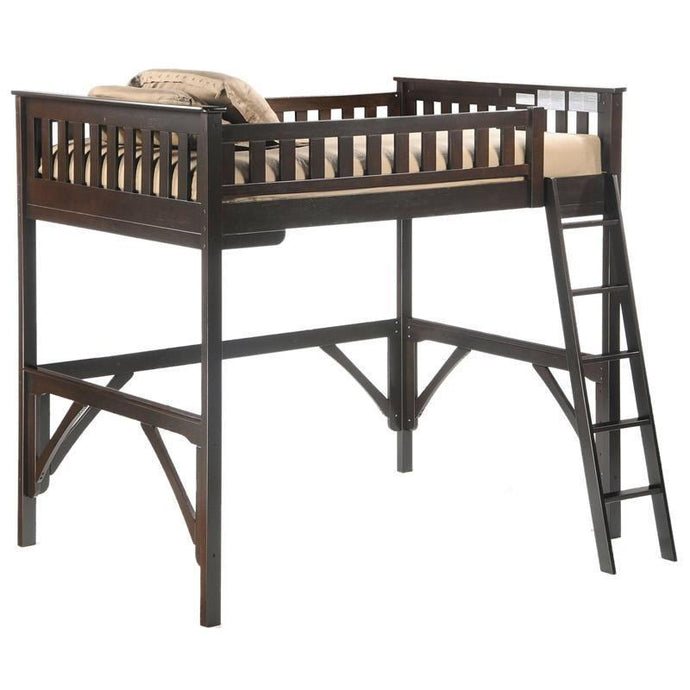 Ginger Full Size Loft Bed without Desk Night & Day