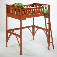 Load image into Gallery viewer, Ginger Full Size Loft Bed without Desk Night &amp; Day