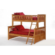 Load image into Gallery viewer, Ginger Twin/Full Bunk Bed Night &amp; Day