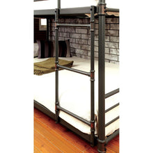 Load image into Gallery viewer, Gorz Industrial Black Twin Metal Triple Bunk Bed Landhill Beds