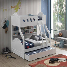 Load image into Gallery viewer, Grover Twin/Full Bunk Bed w/Storage in White ACME