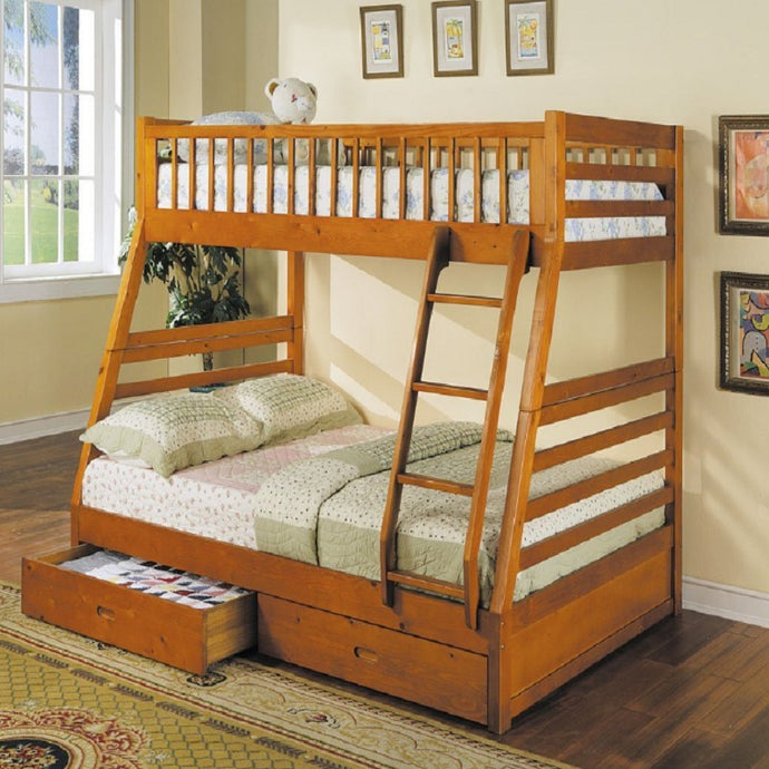 Jason Twin/Full Bunk Bed with Drawers ACME