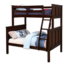 Load image into Gallery viewer, Joshel Transitional Solid Wood Bunk Bed in Dark Walnut Furniture of America