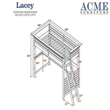 Load image into Gallery viewer, Lacey Twin Loft Bed with Desk ACME