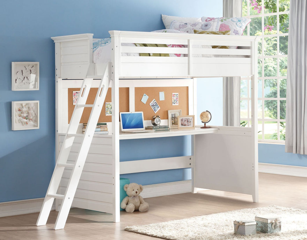 Lacey Twin Loft Bed with Desk ACME