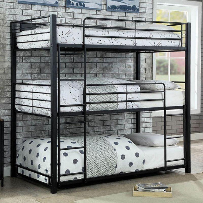 Olga Contemporary Triple Bunk Bed Furniture of America