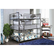 Load image into Gallery viewer, Olga Industrial Metal Triple Decker Bunk Bed Furniture of America