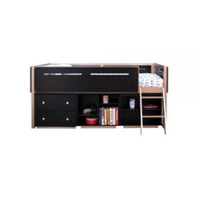 Load image into Gallery viewer, Prescott Twin Loft Bed in Black &amp; Rose-Gold ACME