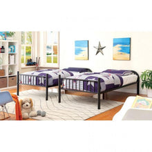 Load image into Gallery viewer, Rainbow Contemporary Twin/Twin Metal Bunk Bed Furniture of America