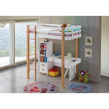 Load image into Gallery viewer, Rutherford Loft Bed in White &amp; Natural ACME