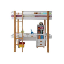 Load image into Gallery viewer, Rutherford Loft Bed in White &amp; Natural ACME