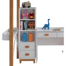 Load image into Gallery viewer, Rutherford Loft Bed in White &amp; Natural ACME