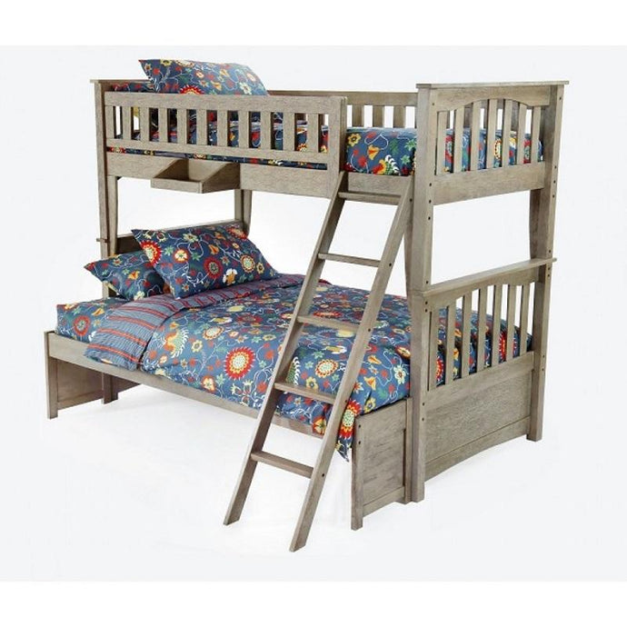 Sailboat Twin/Full Bunk in Brushed Driftwood Night & Day