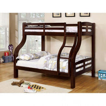 Load image into Gallery viewer, Solpine Transitional Twin/Full Solid Wood Bunk Bed Furniture of America