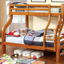 Load image into Gallery viewer, Solpine Transitional Twin/Full Solid Wood Bunk Bed Furniture of America