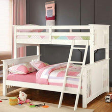 Load image into Gallery viewer, Spring Creek Cottage Solid Wood Twin/Full Bunk Bed Furniture of America