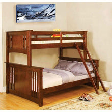 Load image into Gallery viewer, Spring Creek Cottage Solid Wood Twin/Full Bunk Bed Furniture of America