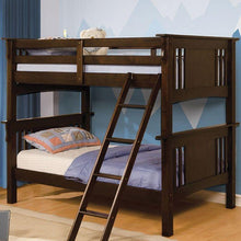 Load image into Gallery viewer, Spring Creek Cottage Solid Wood Twin/Twin Bunk Bed Furniture of America
