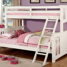 Load image into Gallery viewer, Spring Creek Twin XL/Queen Cottage Solid Wood Bunk Bed in Oak Furniture of America