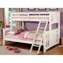 Load image into Gallery viewer, Spring Creek Twin XL/Queen Cottage Solid Wood Bunk Bed in Oak Furniture of America