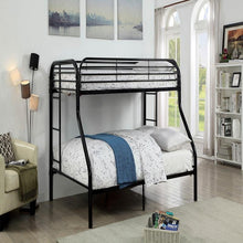 Load image into Gallery viewer, Teledona Transitional Metal Twin over Full Bunk Bed Furniture of America