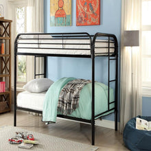 Load image into Gallery viewer, Teledona Transitional Metal Twin over Twin Bunk Bed Furniture of America