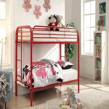 Load image into Gallery viewer, Teledona Transitional Metal Twin over Twin Bunk Bed Furniture of America