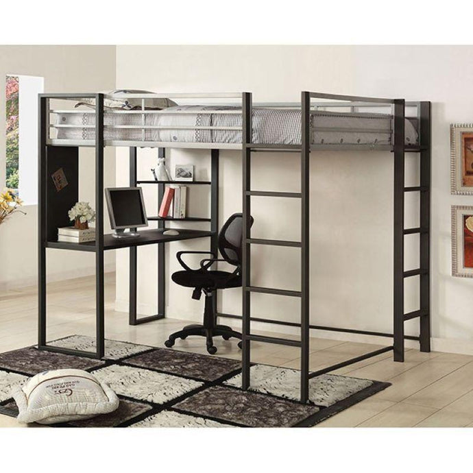 The SHERMAN Contemporary Metal Bunk Bed CM-BK1098 Furniture of America