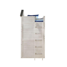 Load image into Gallery viewer, Tree House Loft Bed Twin Size, Weathered White &amp; Washed Gray ACME