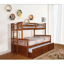 Load image into Gallery viewer, UNIVERSITY Twin/Full Bunk Bed Furniture of America