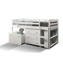 Load image into Gallery viewer, Whitesville Complete Wood Mini Loft Bed with Case Goods Chelsea