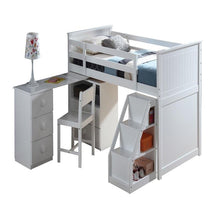Load image into Gallery viewer, Wyatt Loft Bed with Chest and Swivel Desk/Ladder ACME