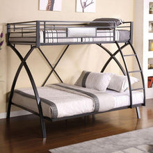 Load image into Gallery viewer, Xenia Contemporary Twin/Full Metal Bunk Bed Furniture of America